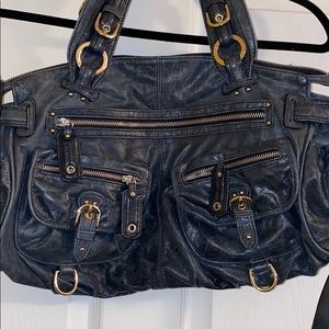 Junior Drake Navy Soft Leather Purse